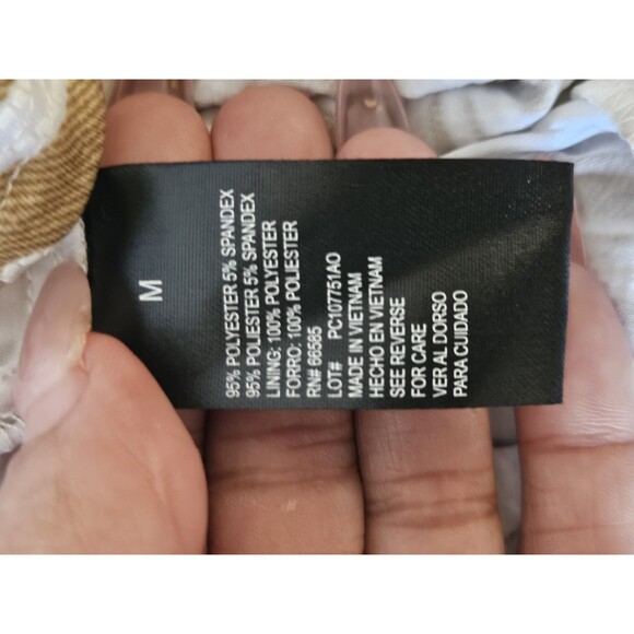 Perceptions NY Sleeveless Floral Ruched Waist Casual Dress women’s size M. - Picture 9 of 10